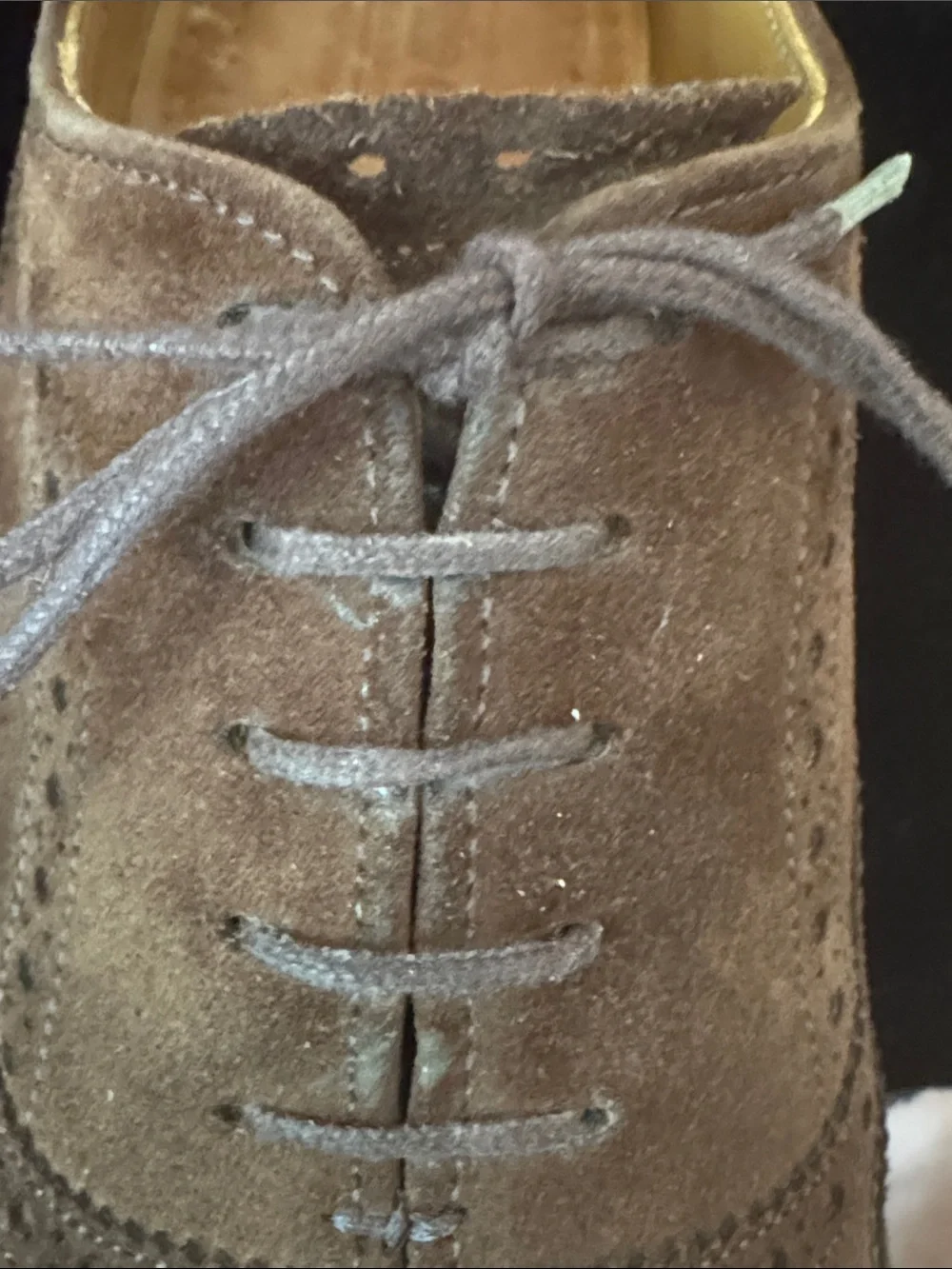 CHEANEY Suede Oxfords Made in England